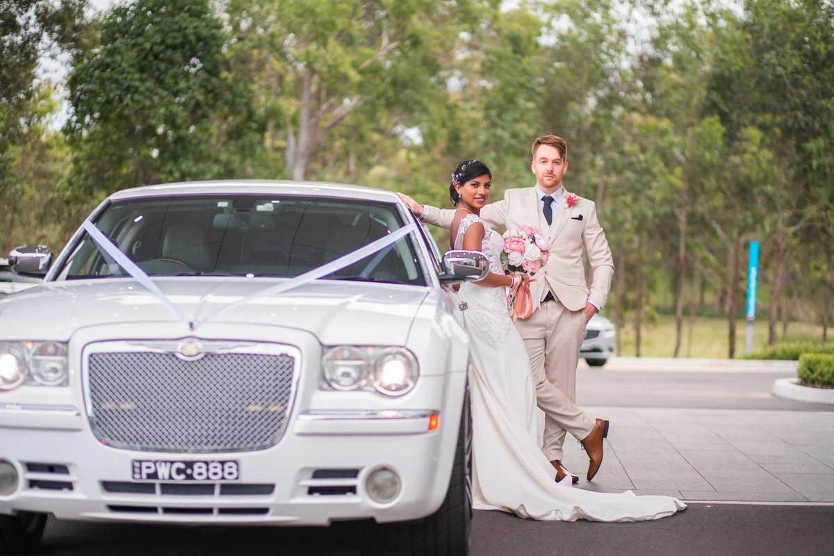 A photograph of couple getting married in south western sydney
